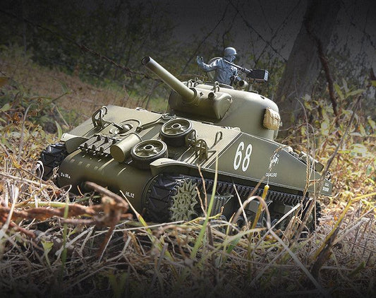 Conquer the Battlefield with the America US M4A3 Sherman RC Tank: A Metal Off-road Remote Control Vehicle for Electrifying Combat - Drift RC Model