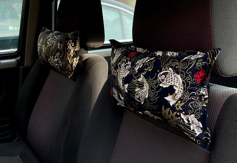 Japanese Style JDM Car Backrest Pillow Shoulder Pillow Car Seat Headrest Neck Pillow - Drift RC Model