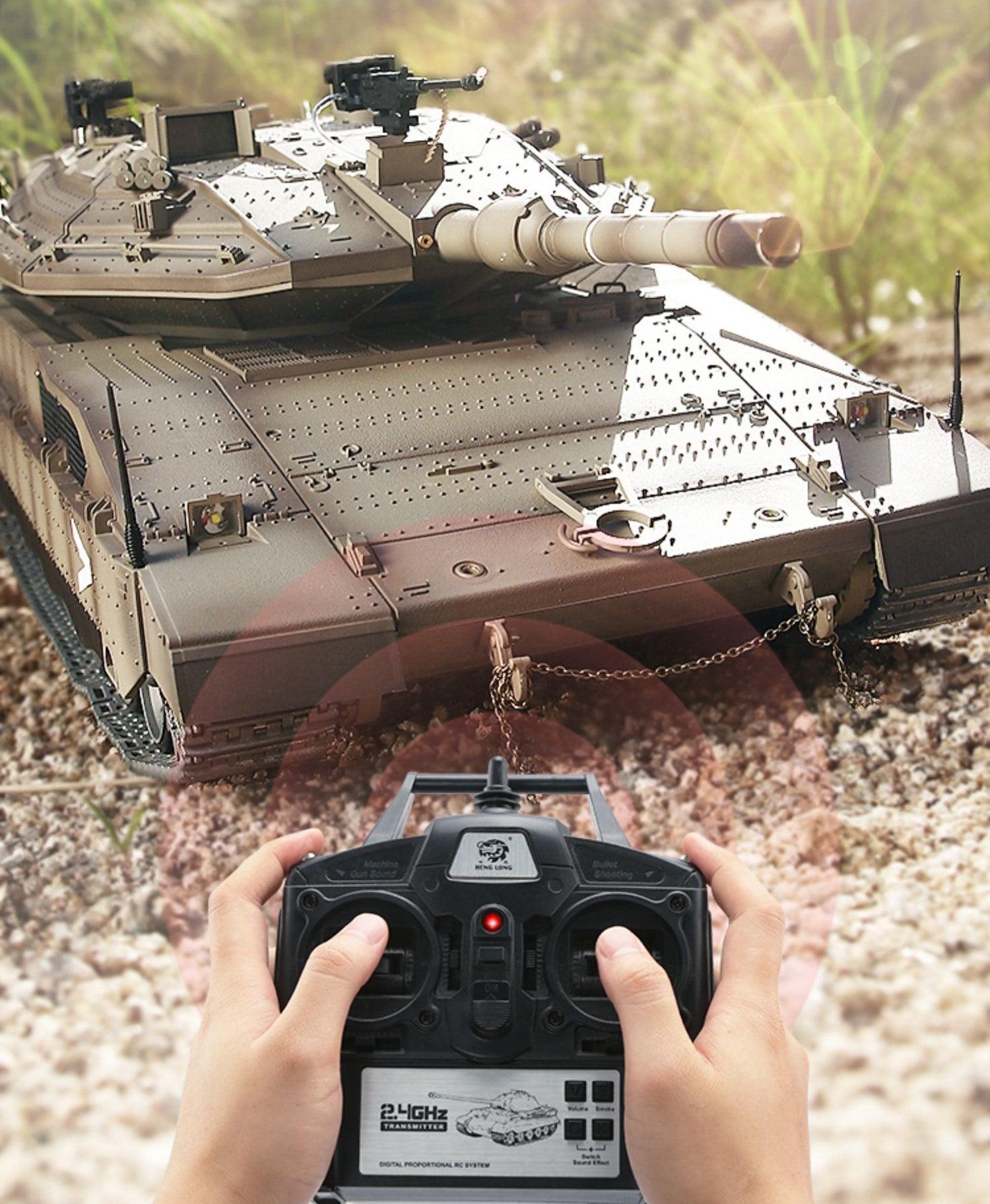 RC Tank Israel Merkava IV Tank Remote Control Tank Israel Main Battle Tank Vehicle Military Model - Drift RC Model