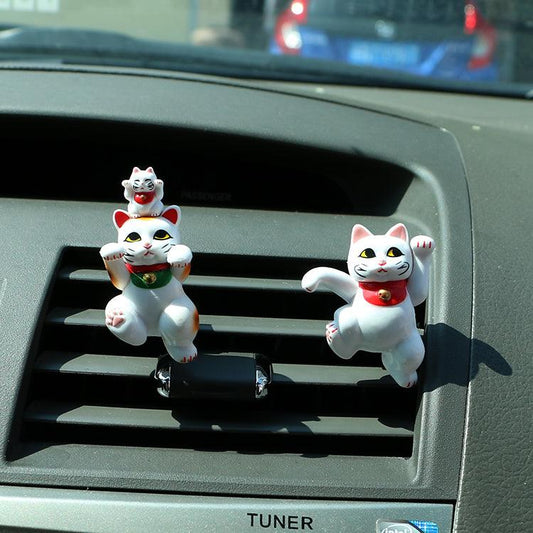 Japanese Style Lucky Cat Car Air Conditioning Outlet Decorative Ornaments JDM Modified Japanese Car - Drift RC Model