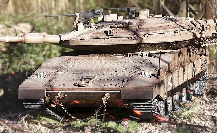 RC Israel Merkava IV Tank Full Metal Chassis 1:16 Remote Control Tank Israel Main Battle Tank Vehicle Military Model - Drift RC Model