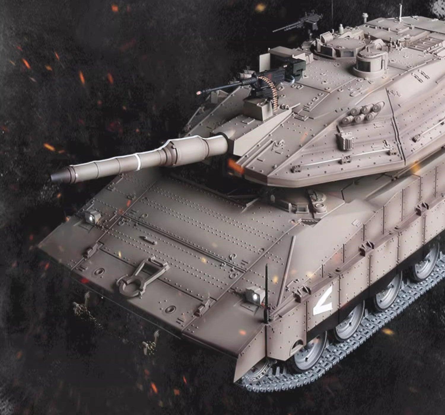 RC Israel Merkava IV Tank Full Metal Chassis 1:16 Remote Control Tank Israel Main Battle Tank Vehicle Military Model - Drift RC Model