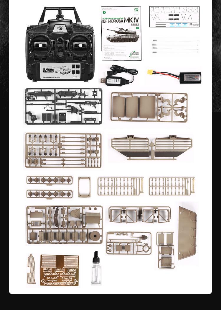 RC Tank Israel Merkava IV Tank Remote Control Tank Israel Main Battle Tank Vehicle Military Model - Drift RC Model
