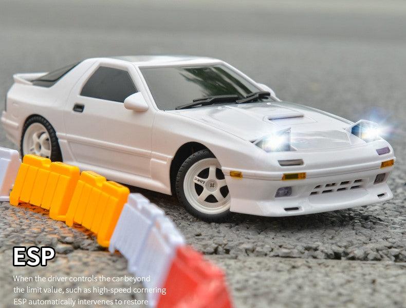 RC Mazda Red RX-7 1/18 Classic Remote Control Car Popup Light Flip Light Drift RC Car - Drift RC Model