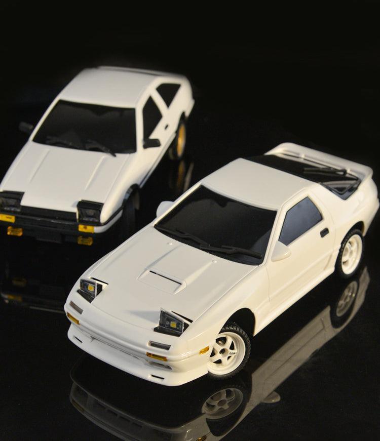 RC Toyota AE86 1/18 Classic Black and White Remote Control Car Popup Light Flip Light Drift RC Car - Drift RC Model