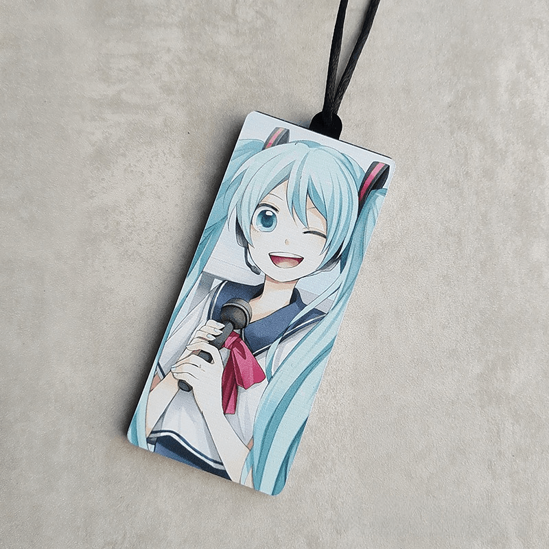 Japanese Cute Girl Hatsune Miku Car Pendant Anime Cartoon Rearview Mirror Car Interior Pendant JDM - Drift RC Model