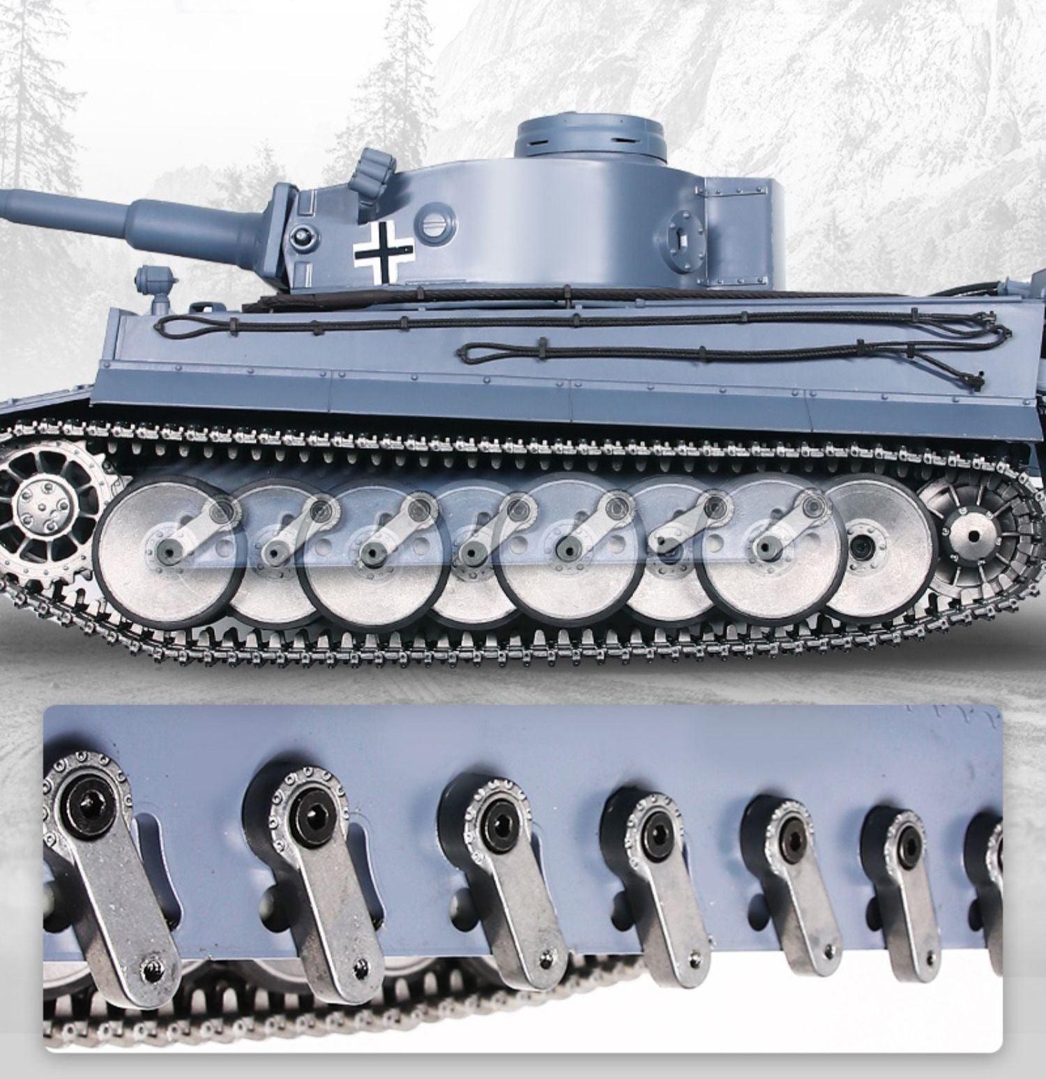 Henglong Metal Remote Control Tank Tiger One Tracked Wireless Electric Battle - Drift RC Model