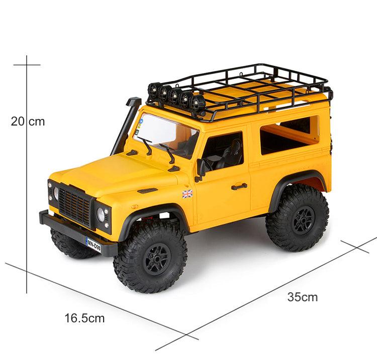 Remote Control Land Rover Defender D90 White and Yellow Color Waterproof Car Four-wheel Drive Climbing Off-road Vehicle Professional RC Model - Drift RC Model