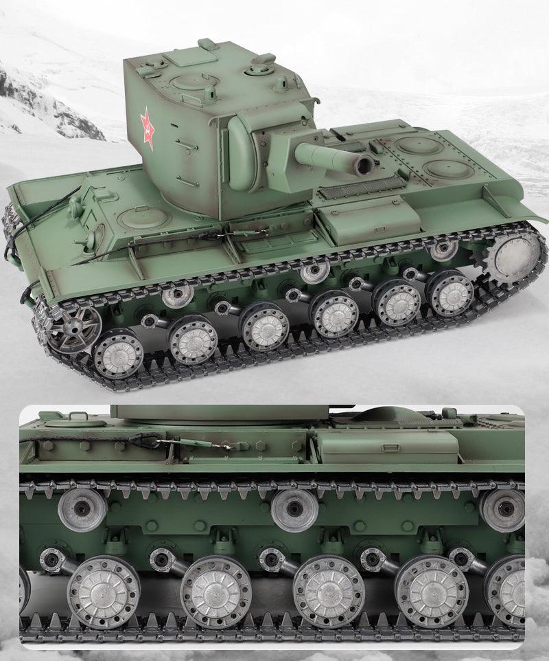 Henglong Remote Control Tank KV-2 Metal Crawler Electric Military Model - Drift RC Model