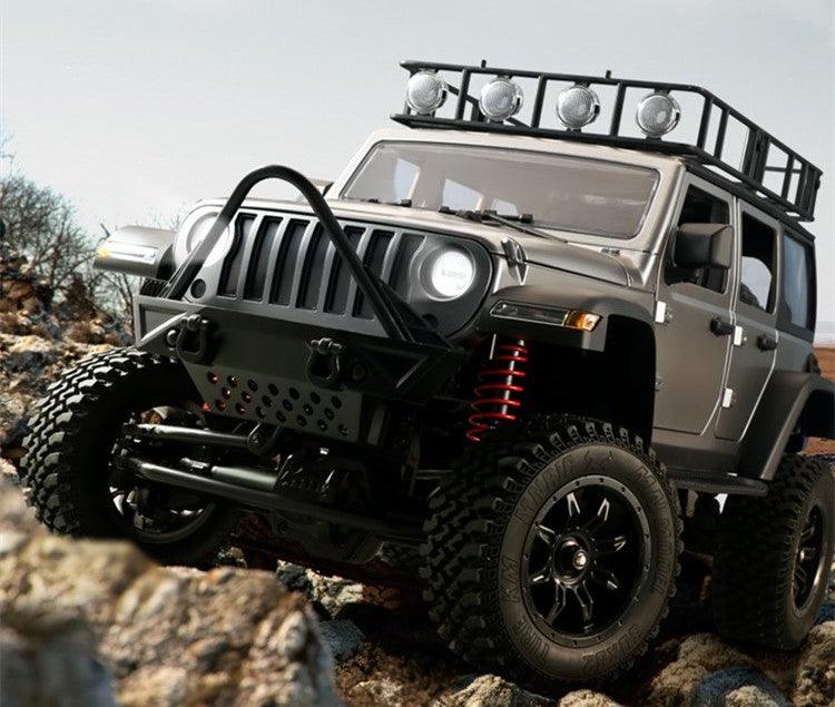 MN128 Wrangler Gray RC Remote Control Climbing Four-wheel Drive Professional Off-road Vehicle - Drift RC Model