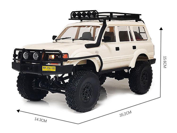 Naughty Dragon White C54-1 Professional RC Remote Control Car LC80 Land Cruiser Off-road Vehicle Four-wheel Drive Climbing Car Electric Toy - Drift RC Model