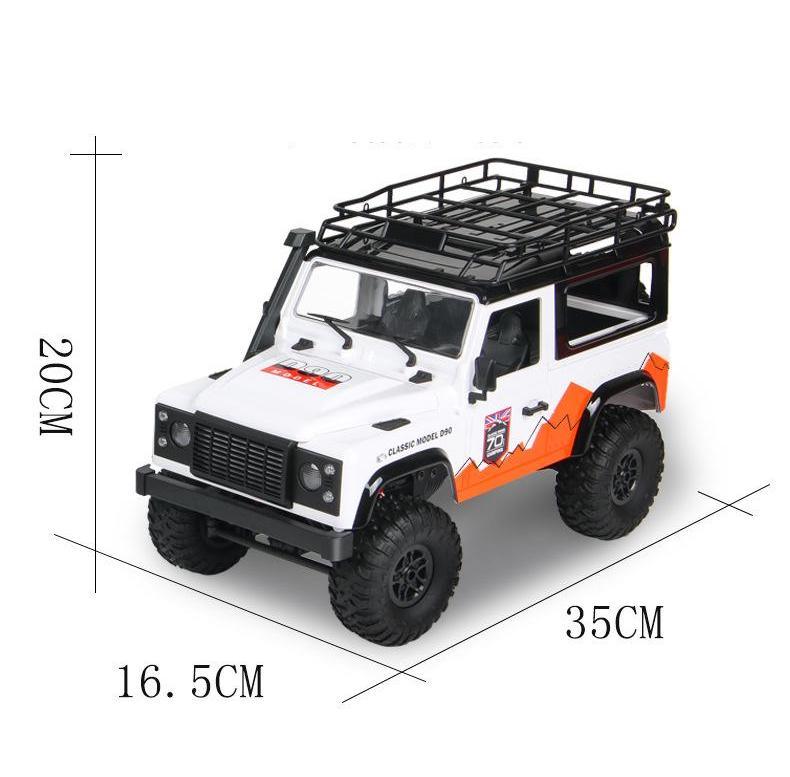 Remote Control Land Rover Defender D90 White and Yellow Color Waterproof Car Four-wheel Drive Climbing Off-road Vehicle Professional RC Model - Drift RC Model