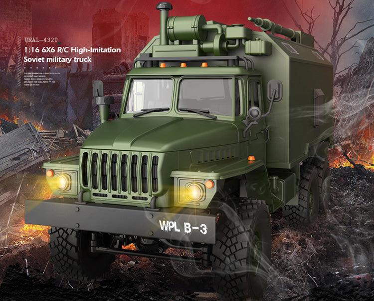 Ural 4320 Truck RC Remote Control Car Six-wheel Drive B36 Military Truck Climbing Off-road Vehicle Modified Model - Drift RC Model