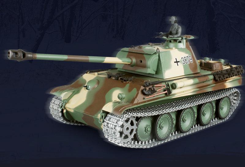 Henglong Remote Control Metal Tank 3879 German Panther G-type Military Model Boy Electric Remote Control Car - Drift RC Model