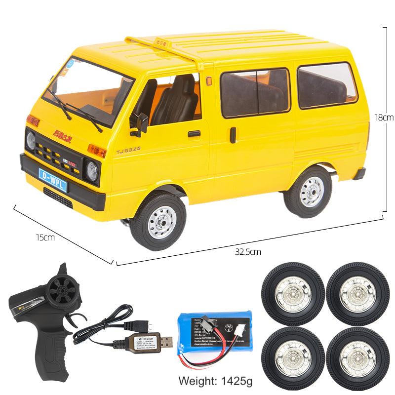 Naughty Dragon Yellow D42 Remote Control Van Daihatsu Model RC Professional Remote Control Car Rear Drive Drift Off-Road Toy - Drift RC Model