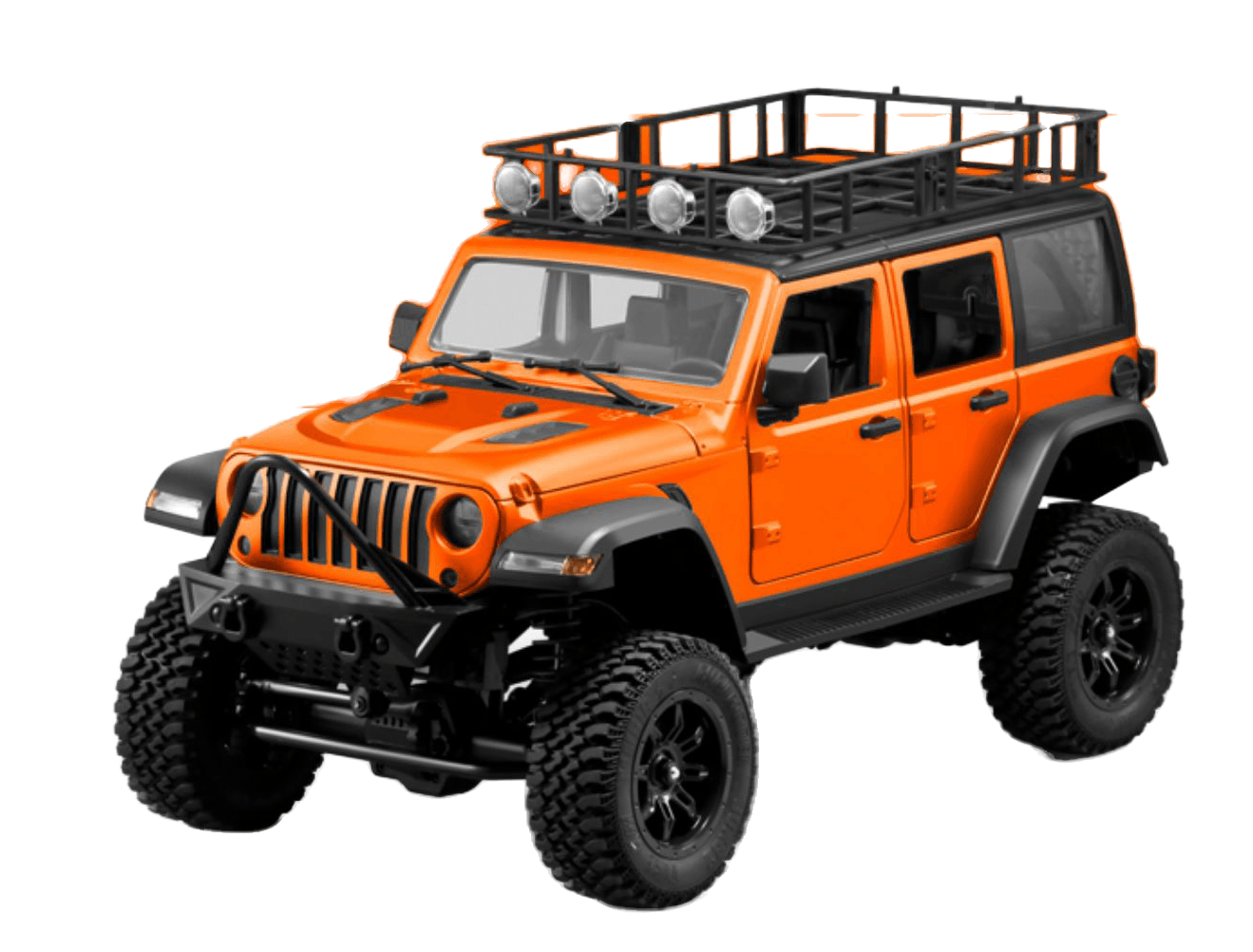 MN128 Wrangler Gray RC Remote Control Climbing Four-wheel Drive Professional Off-road Vehicle - Drift RC Model