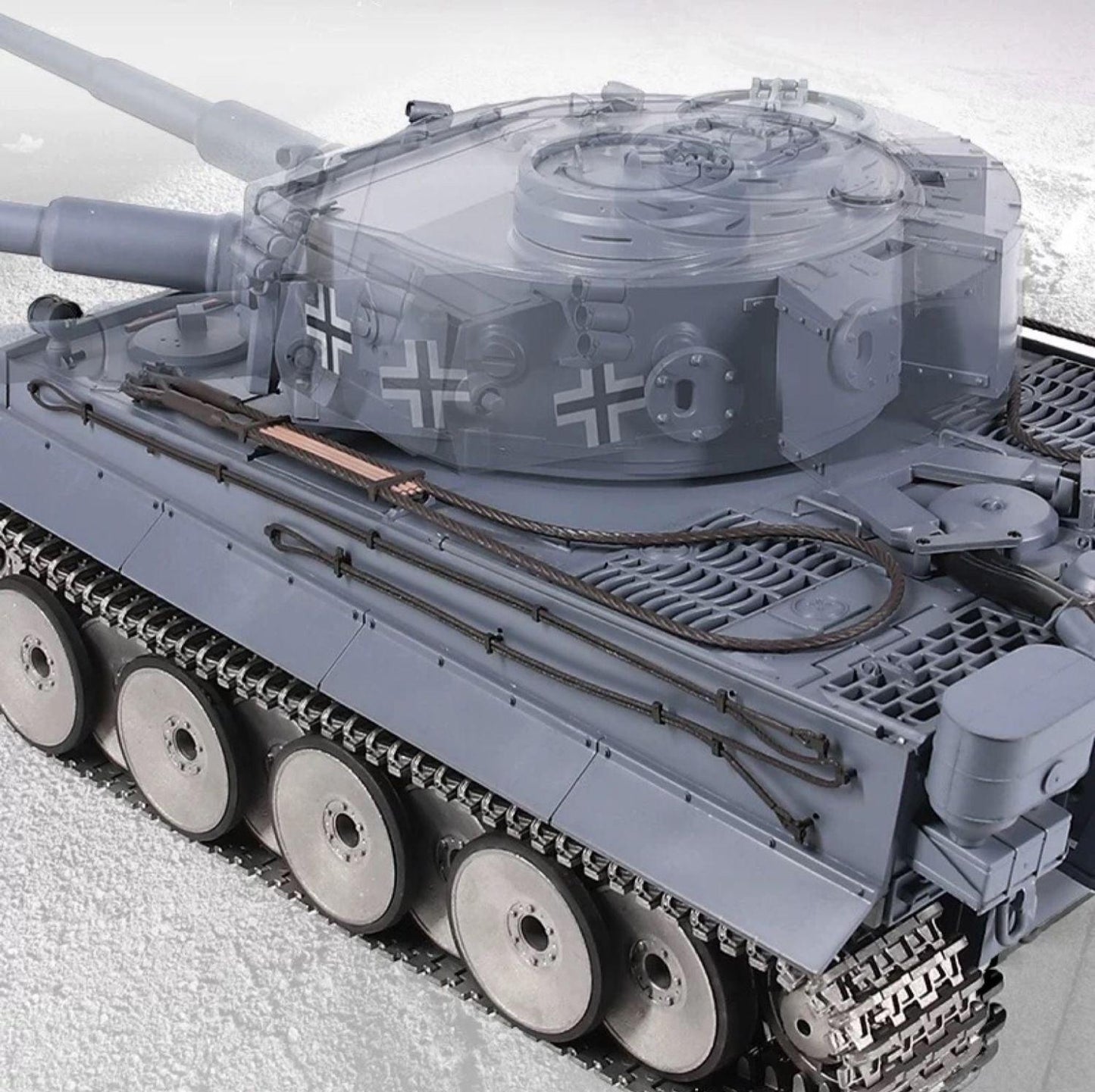 Henglong Metal Remote Control Tank Tiger One Tracked Wireless Electric Battle - Drift RC Model