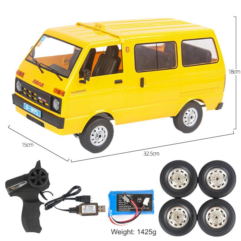 Naughty Dragon Yellow D42 Remote Control Van Daihatsu Model RC Professional Remote Control Car Rear Drive Drift Off-Road Toy - Drift RC Model