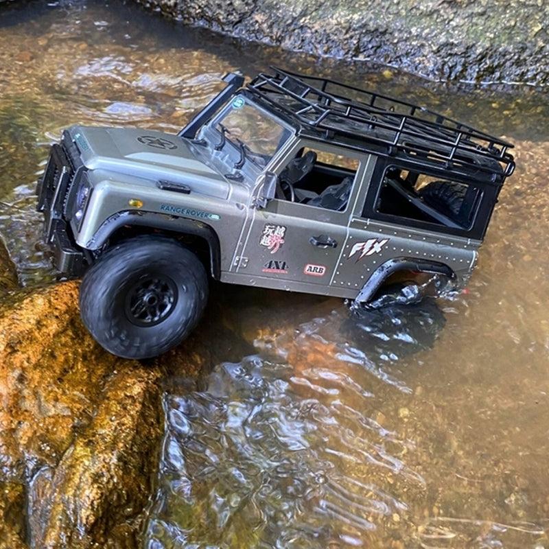 Remote Control Land Rover Defender MN99S Grey Waterproof Car Four-wheel Drive Climbing Off-road Vehicle Professional RC Model - Drift RC Model