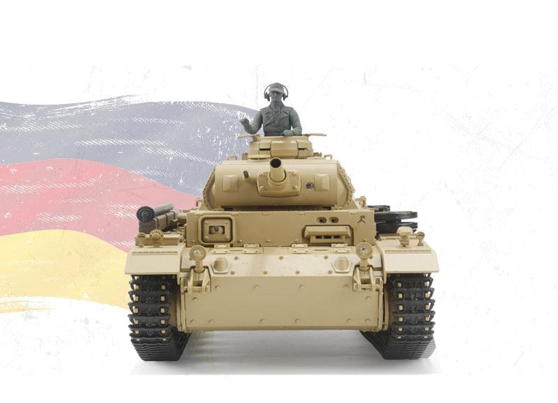 Henglong Remote Control Tank German No. 3 H Type 3849 Metal Electric Model - Drift RC Model