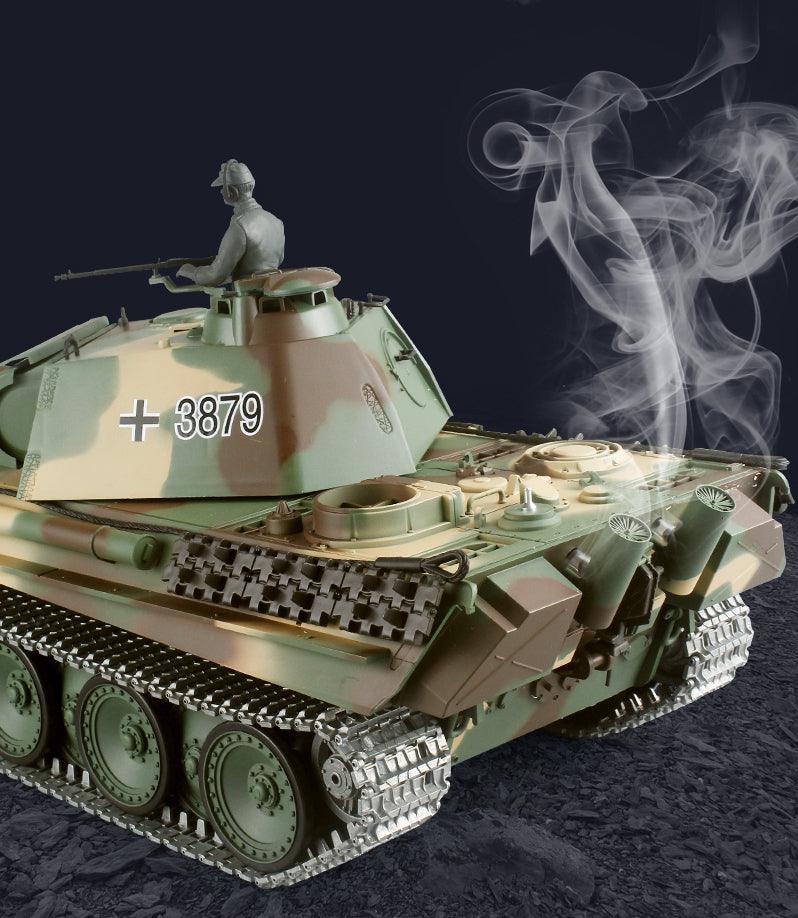 Henglong Remote Control Metal Tank 3879 German Panther G-type Military Model Boy Electric Remote Control Car - Drift RC Model