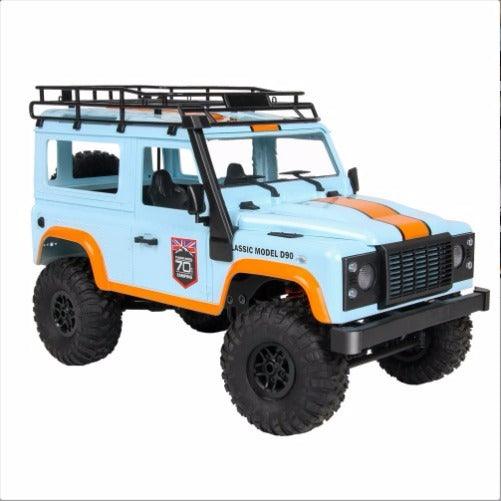 Remote Control Land Rover Defender D90 White and Yellow Color Waterproof Car Four-wheel Drive Climbing Off-road Vehicle Professional RC Model - Drift RC Model