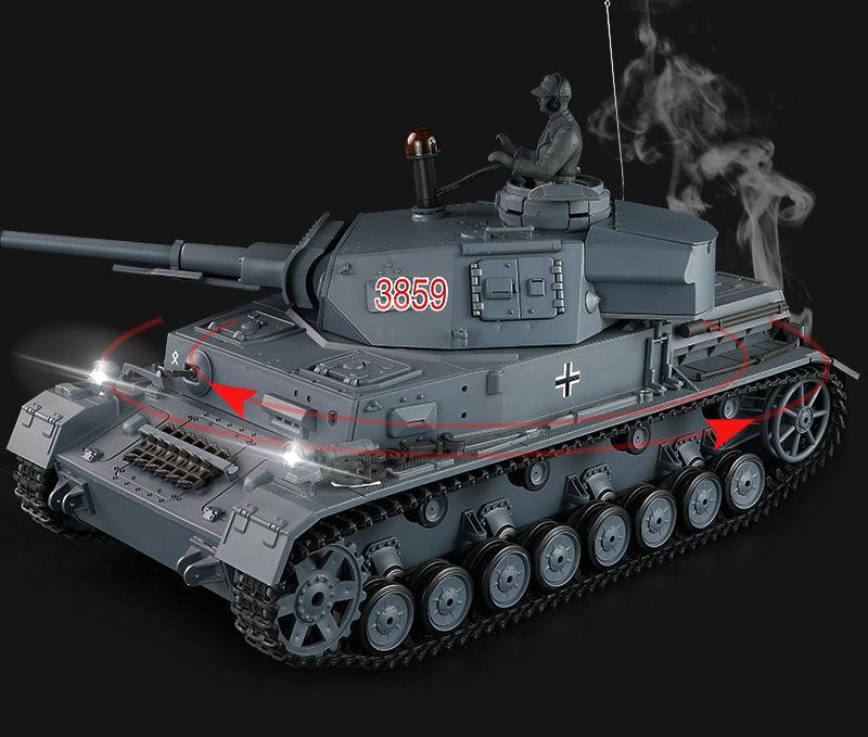 WWII German RC Tank Panzer IV Type F2 Panzerkampfwagen IV Ausf. F2 Remote Control Tank Metal Electric Model - Drift RC Model