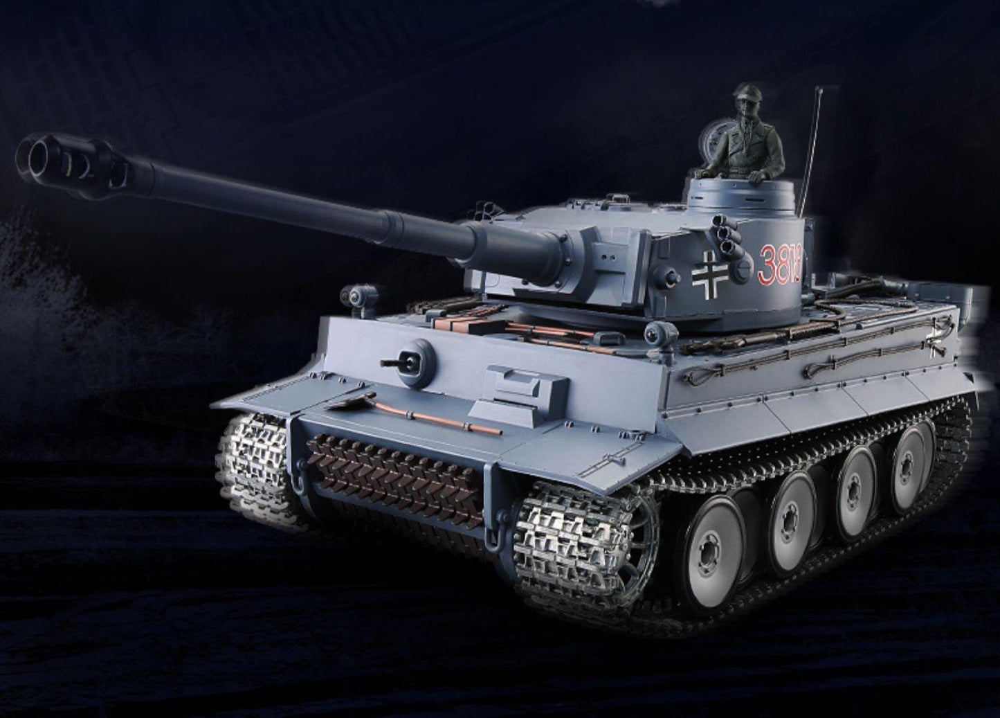 Henglong Metal Remote Control Tank Tiger One Tracked Wireless Electric Battle - Drift RC Model