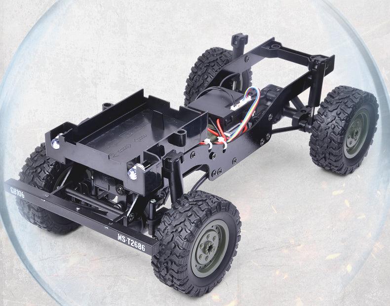 Henglong Remote Control Electric Off-road Climbing Car Four-wheel Drive American Jeep Toy Car Model RC Car - Drift RC Model