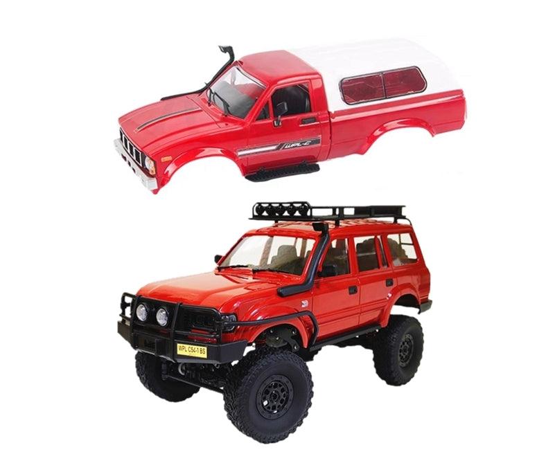 Naughty Dragon Red C54-1 Professional RC Remote Control Car LC80 Land Cruiser Off-road Vehicle Four-wheel Drive Climbing Car Electric Toy - Drift RC Model