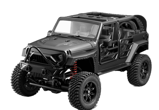 MN128 Wrangler Black RC Remote Control Climbing Four-wheel Drive Professional Off-road Vehicle - Drift RC Model