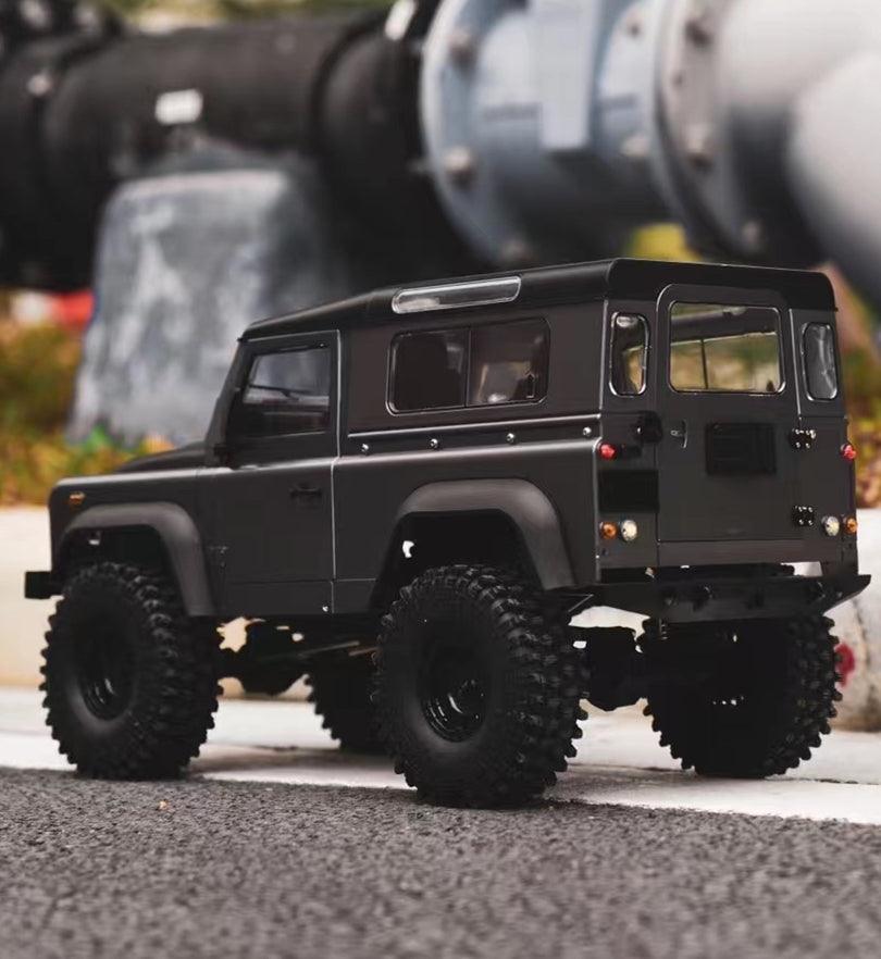 Land Rover Defender D90 Black RC Professional Remote Control Car Climbing Off-road Electric Vehicle - Drift RC Model