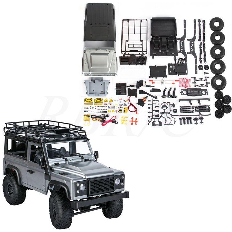 Remote Control Land Rover Defender MN99S Grey Waterproof Car Four-wheel Drive Climbing Off-road Vehicle Professional RC Model - Drift RC Model