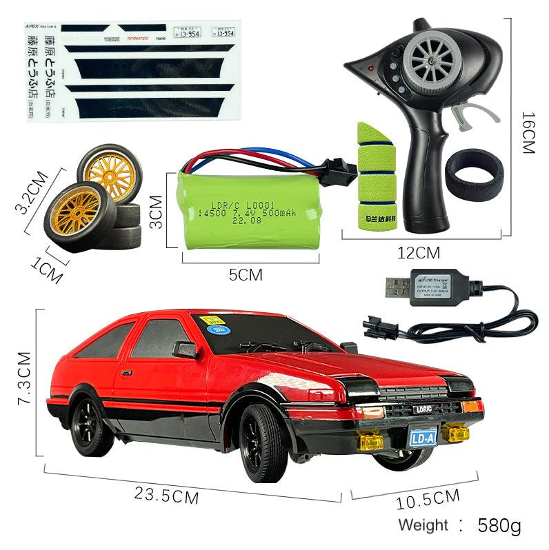 AE86 Red Remote Control Car Mazda Flip Light Drift RC Car Charging Electric Car - Drift RC Model