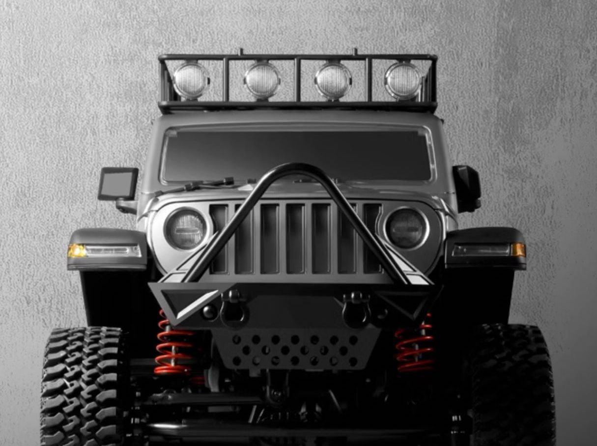 MN128 Wrangler Orange RC Remote Control Climbing Four-wheel Drive Professional Off-road Vehicle - Drift RC Model