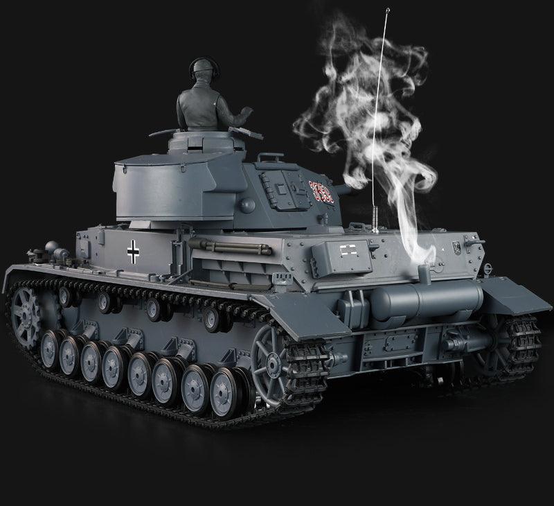 Henglong Remote Control Tank No. 4 F2 Type 3859 Shooting Metal Alloy Electric Rechargeable Military Model - Drift RC Model