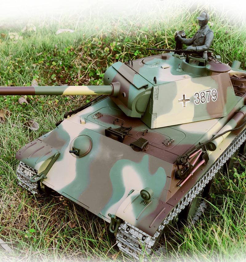 Henglong Remote Control Metal Tank 3879 German Panther G-type Military Model Boy Electric Remote Control Car - Drift RC Model