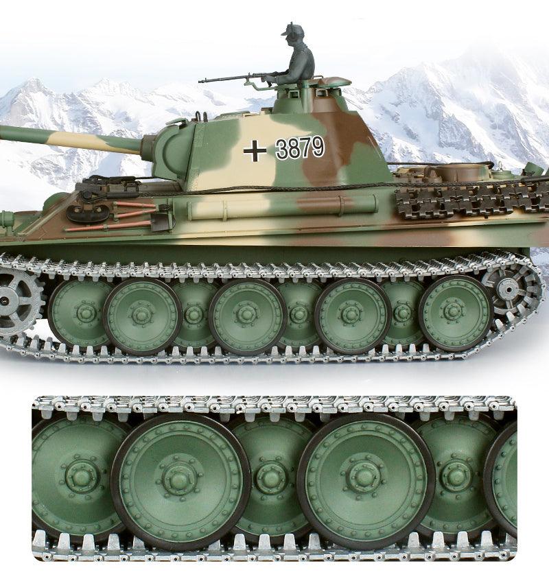 Henglong Remote Control Metal Tank 3879 German Panther G-type Military Model Boy Electric Remote Control Car - Drift RC Model