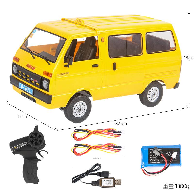 Naughty Dragon Yellow D42 Remote Control Van Daihatsu Model RC Professional Remote Control Car Rear Drive Drift Off-Road Toy - Drift RC Model