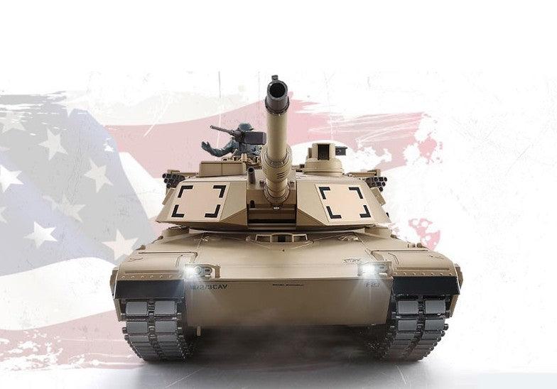 Henglong Remote Control Tank M1A2 Metal Extra Large Charging Battle Tank Model - Drift RC Model