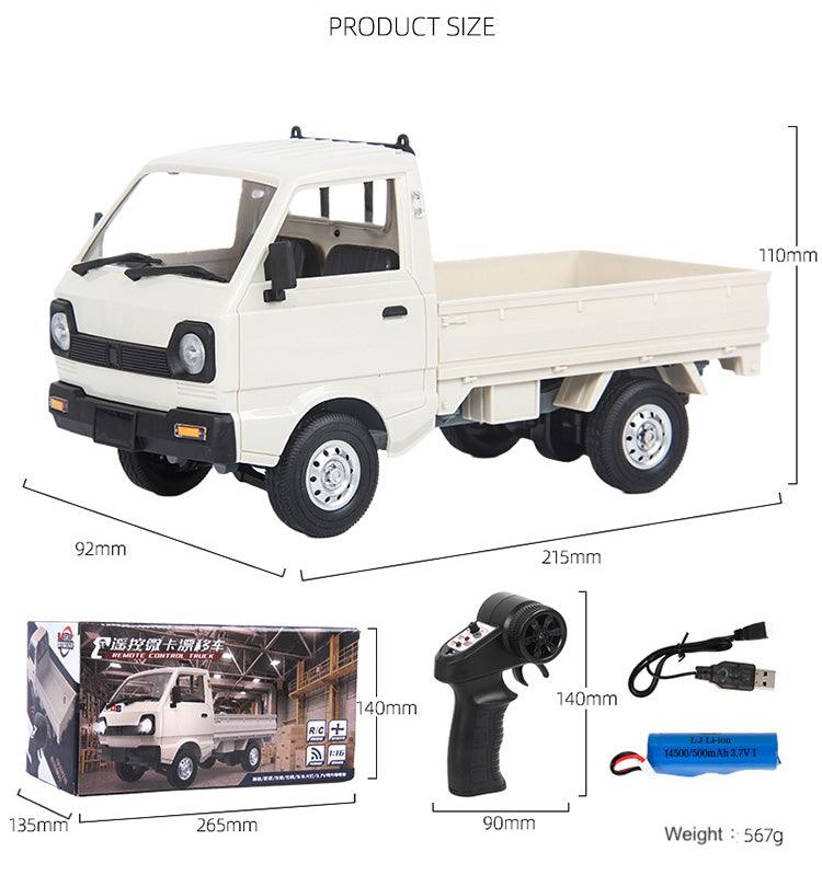 Naughty Dragon D12 White Mini Remote Control Car Professional RC Pickup Truck Model Off-Road Full Scale Drift Car Toys - Drift RC Model