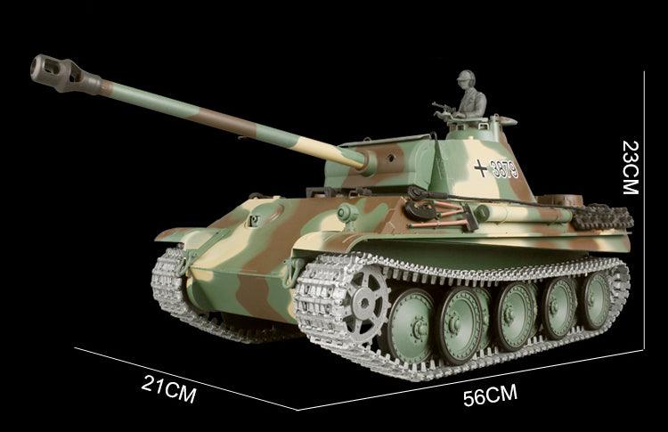 Henglong Remote Control Metal Tank 3879 German Panther G-type Military Model Boy Electric Remote Control Car - Drift RC Model