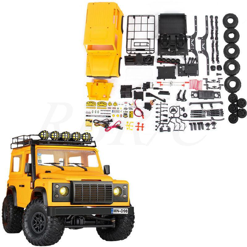 Remote Control Land Rover Defender D90 White and Yellow Color Waterproof Car Four-wheel Drive Climbing Off-road Vehicle Professional RC Model - Drift RC Model