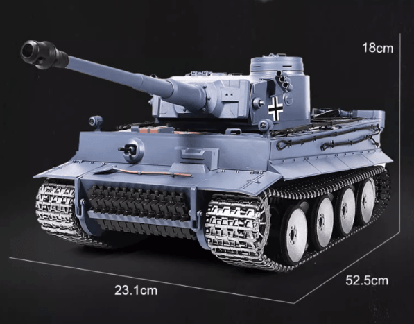 Henglong Metal Remote Control Tank Tiger One Tracked Wireless Electric Battle - Drift RC Model