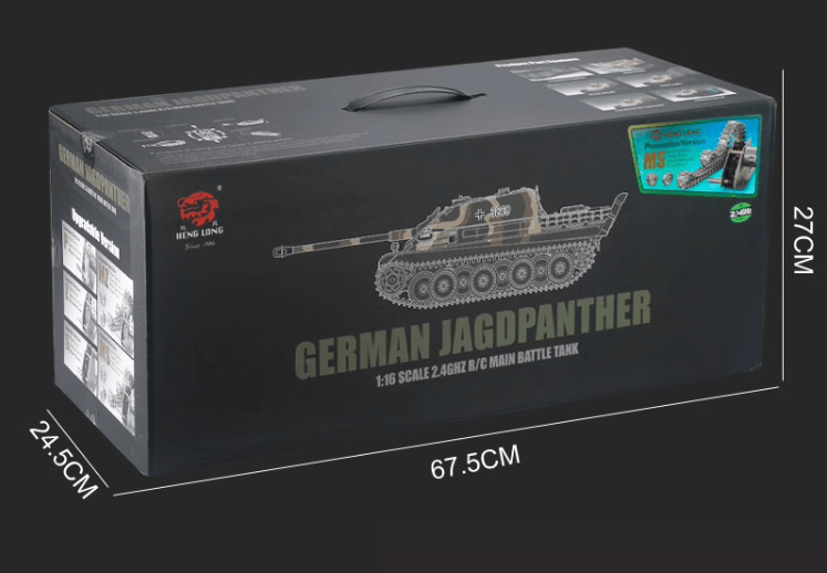 Henglong Remote Control Metal Tank German Cheetah Fighter 3869 Military Electric Model - Drift RC Model