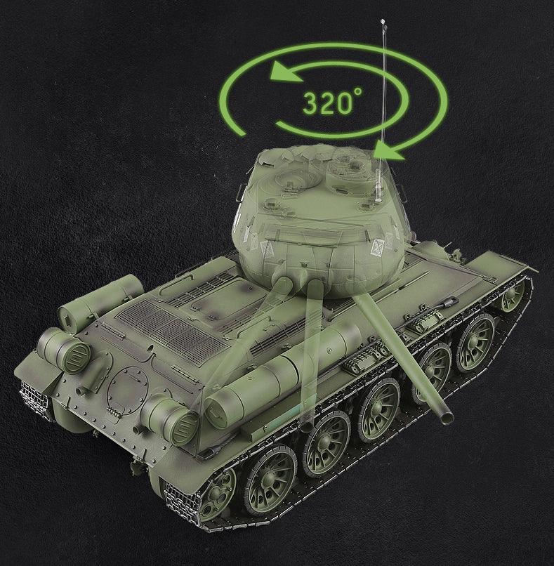 Henglong Remote Control Soviet T34 Tank Four-Wheel Drive Off-Road - Drift RC Model