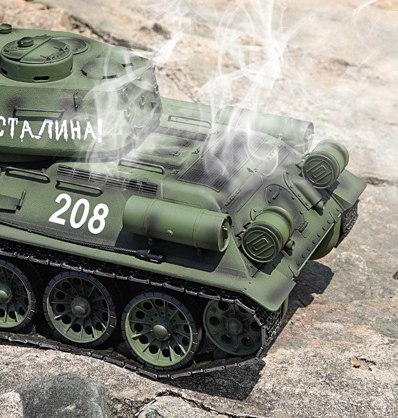 Henglong Remote Control Soviet T34 Tank Four-Wheel Drive Off-Road - Drift RC Model