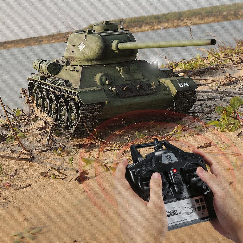 Henglong Remote Control Soviet T34 Tank Four-Wheel Drive Off-Road - Drift RC Model